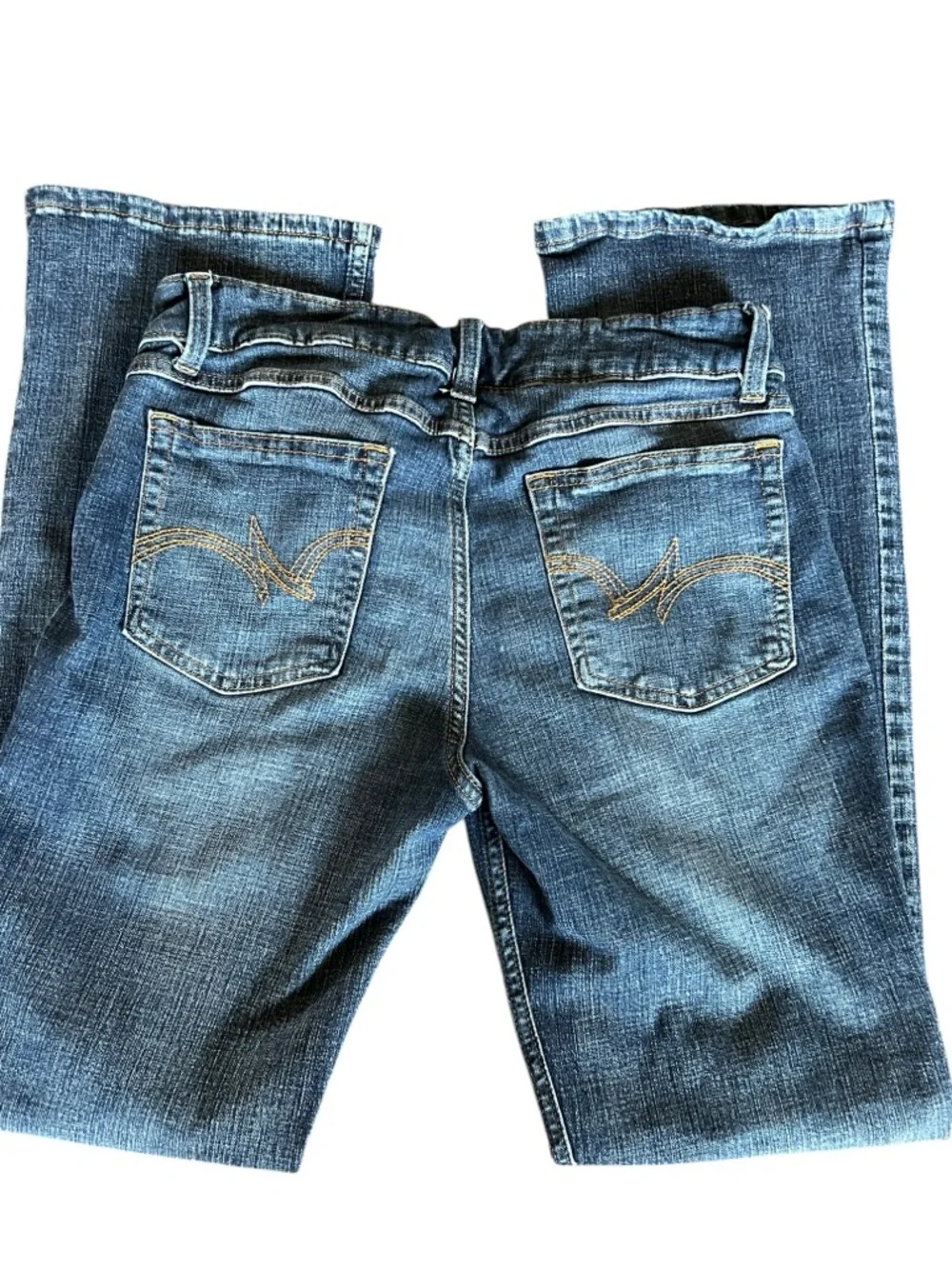 Wrangler Bootcut Jeans Womens 11x34 Medium Wash Stretch Mid Rise Western Denim